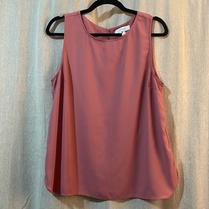 Lark & Ro dusty rose sleeveless top - size 10